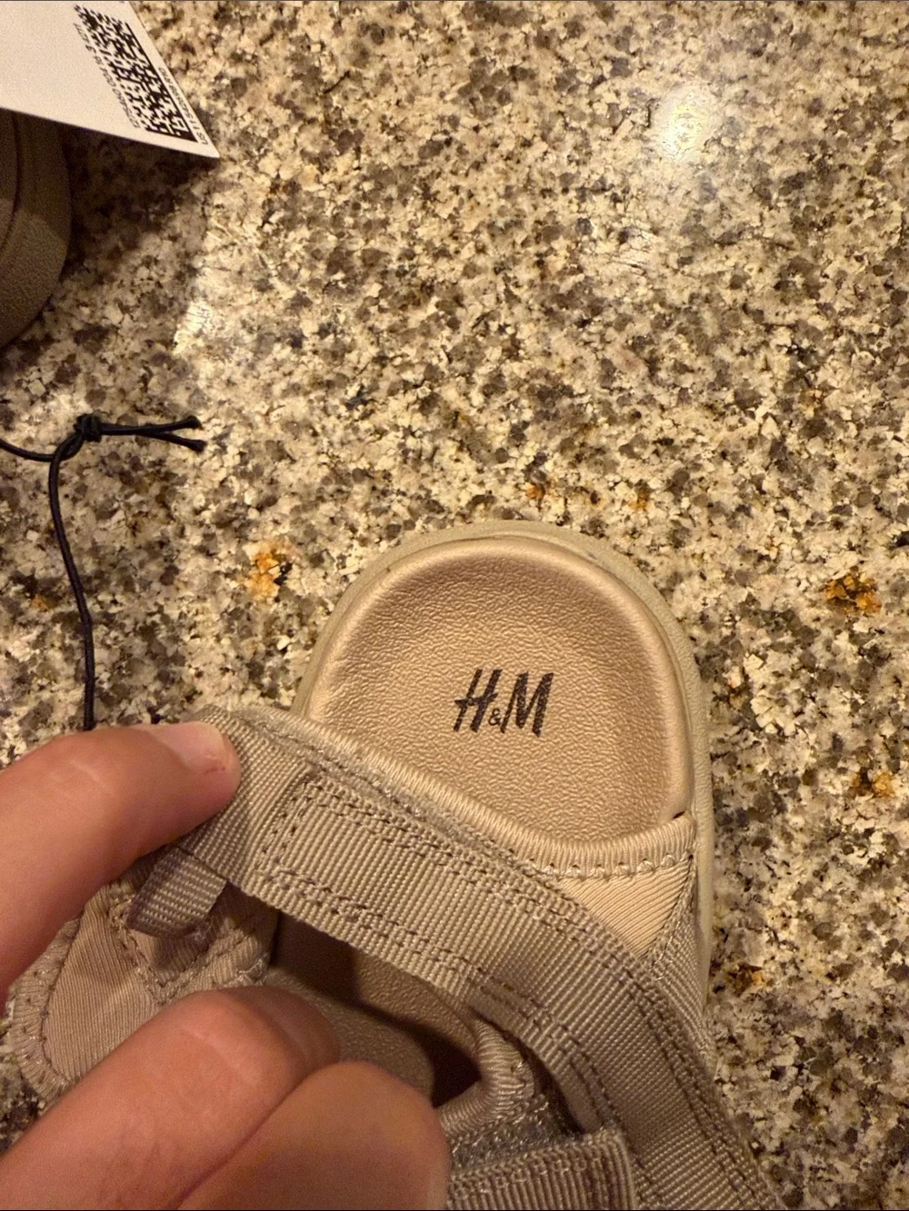 H&M Kids Tan Adjustable Strap Sandals